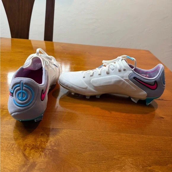 Nike Tiempo Legend 9 Elite FG White and Baltic Blue